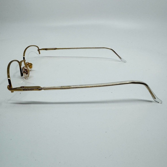 GENNY MOD.748-B 5001 Eyeglasses Frame Italy Half Rim 51-18-135 Gold/Clear H9974 - Picture 2 of 7
